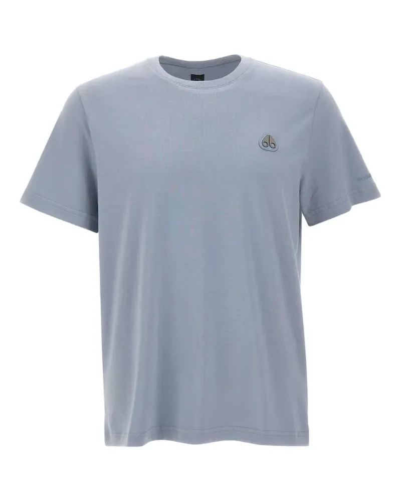 Moose Knuckles Crescent logo short-sleeve T-shirt - Blau Blau