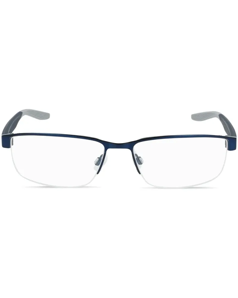 Nike Brille mit Logo-Print - Blau Blau