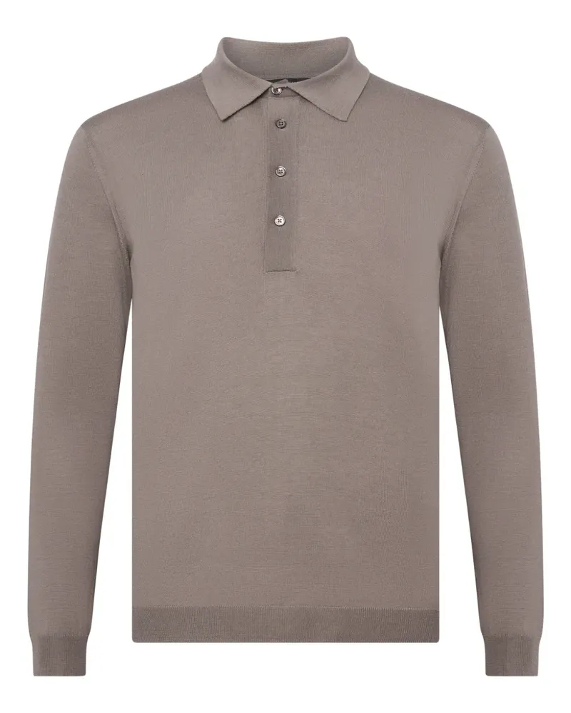 Low Brand wool polo shirt - Braun Braun