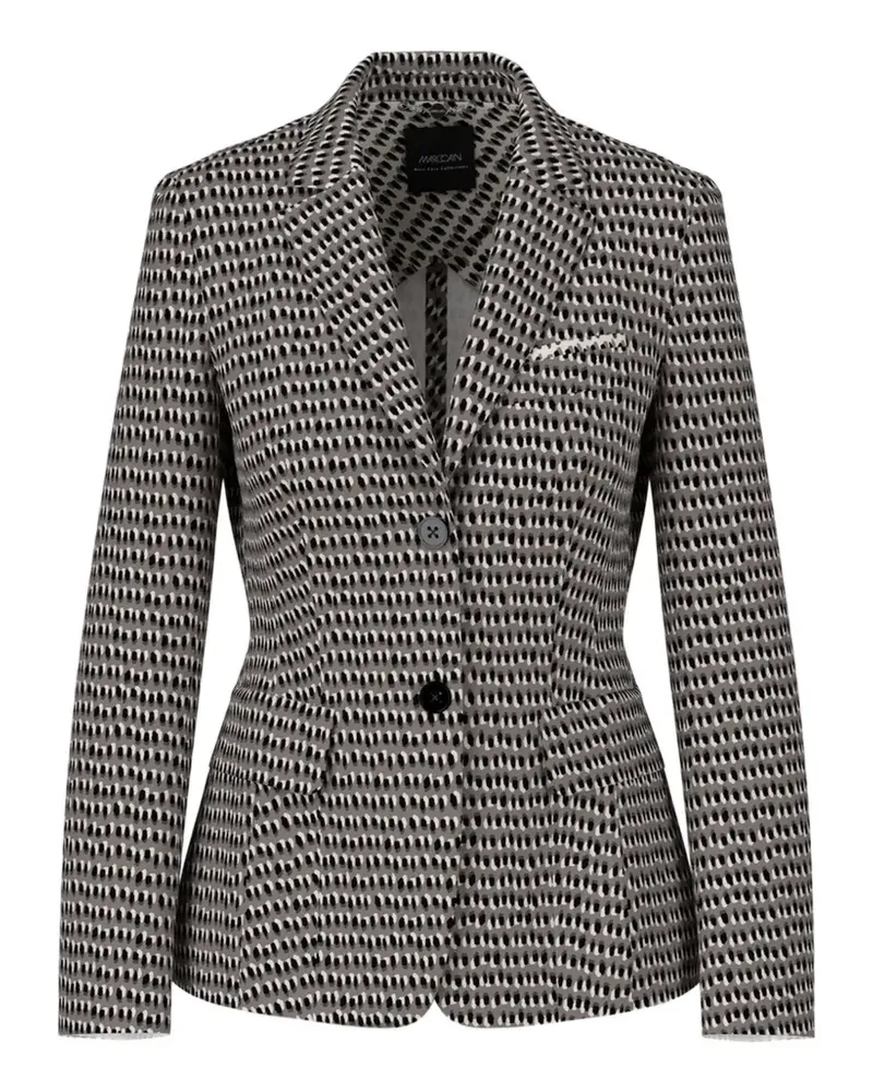 Marc Cain sprinkles-print single-breasted blazer - Grau Grau