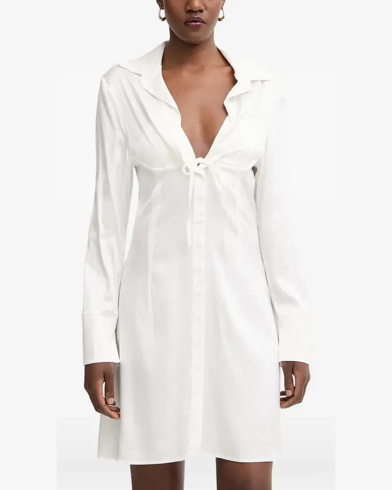Silvian Heach button-down mini dress - Weiß Weiß