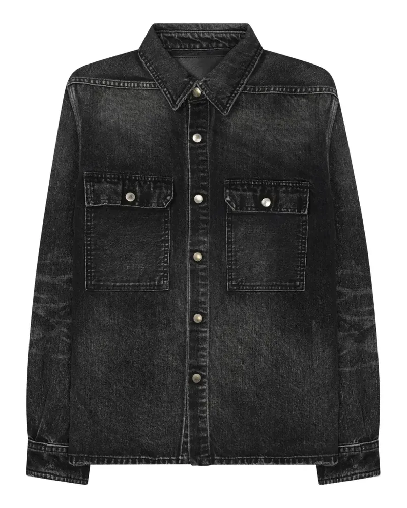 DRKSHDW by Rick Owens Cropped-Hemd - Schwarz Schwarz