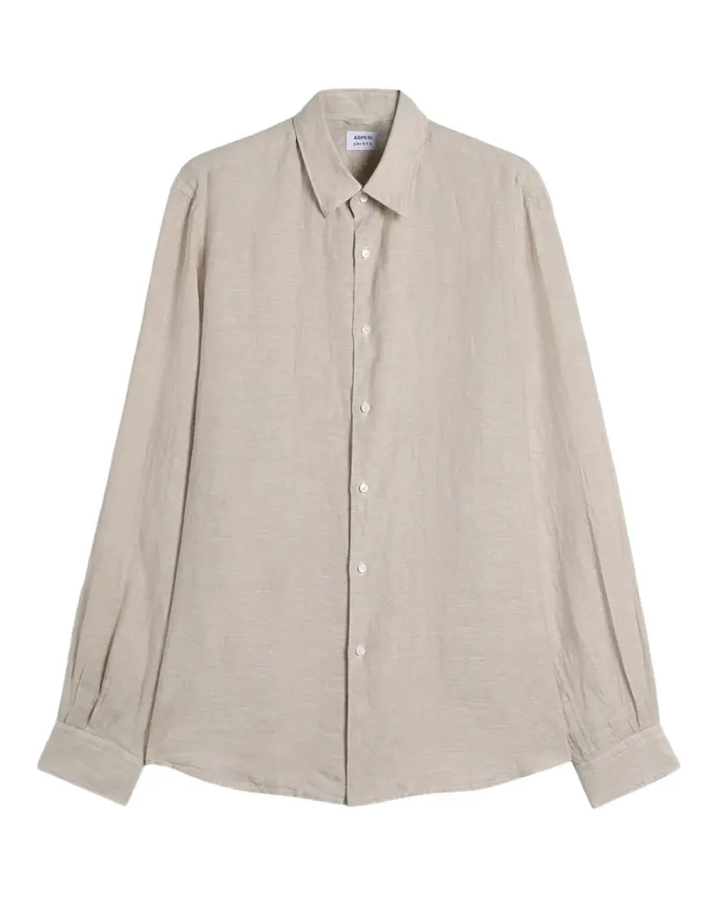 ASPESI Comma button shirt - Nude Nude