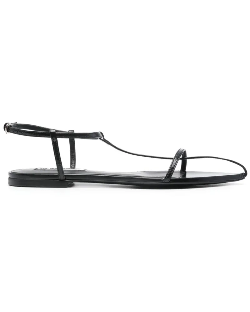 Jil Sander Römersandalen aus Leder - Schwarz Schwarz