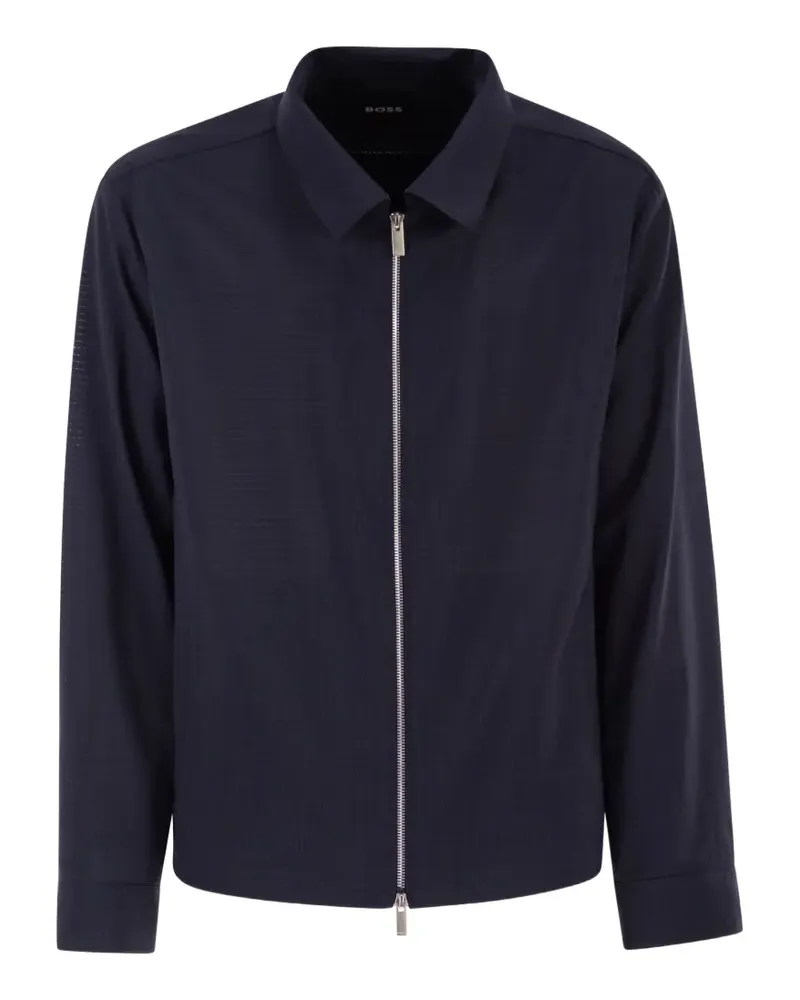 HUGO BOSS long-sleeve zip jacket - Blau Blau