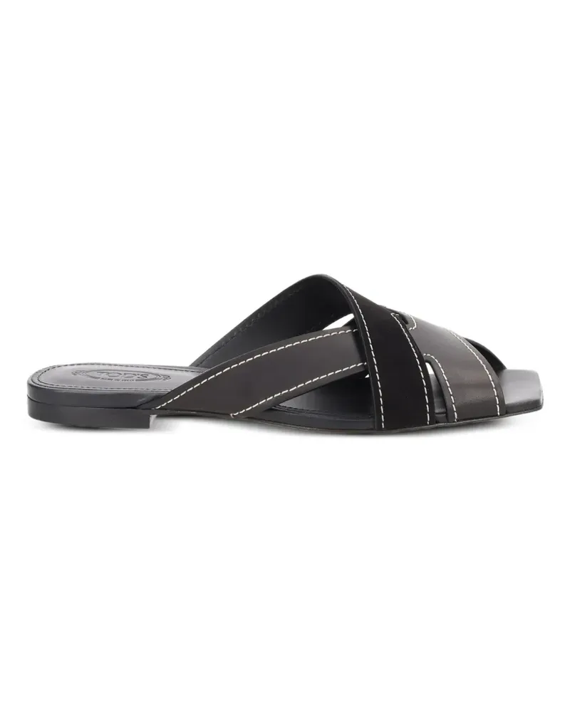 TOD'S crisscross-strap sandals - Schwarz Schwarz