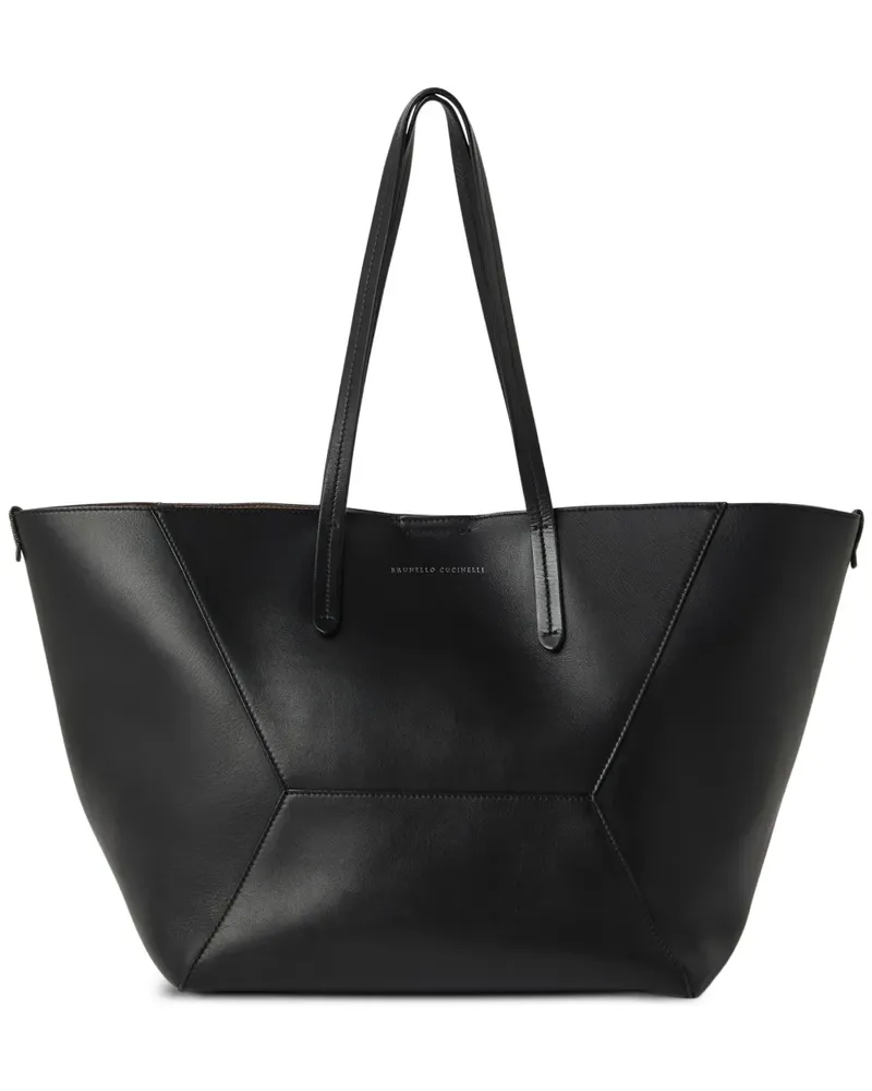 Brunello Cucinelli Handtasche mit Einsätzen - Schwarz Schwarz