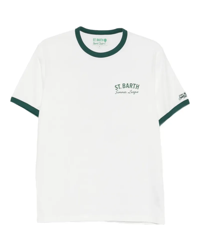 MC2 Saint Barth T-Shirt mit Logo-Print - Weiß Weiß