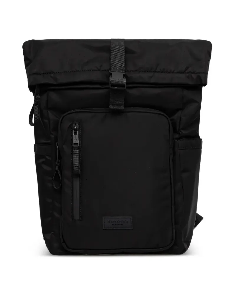 Marc O'Polo Rucksack mit Rollverschluss - Schwarz Schwarz