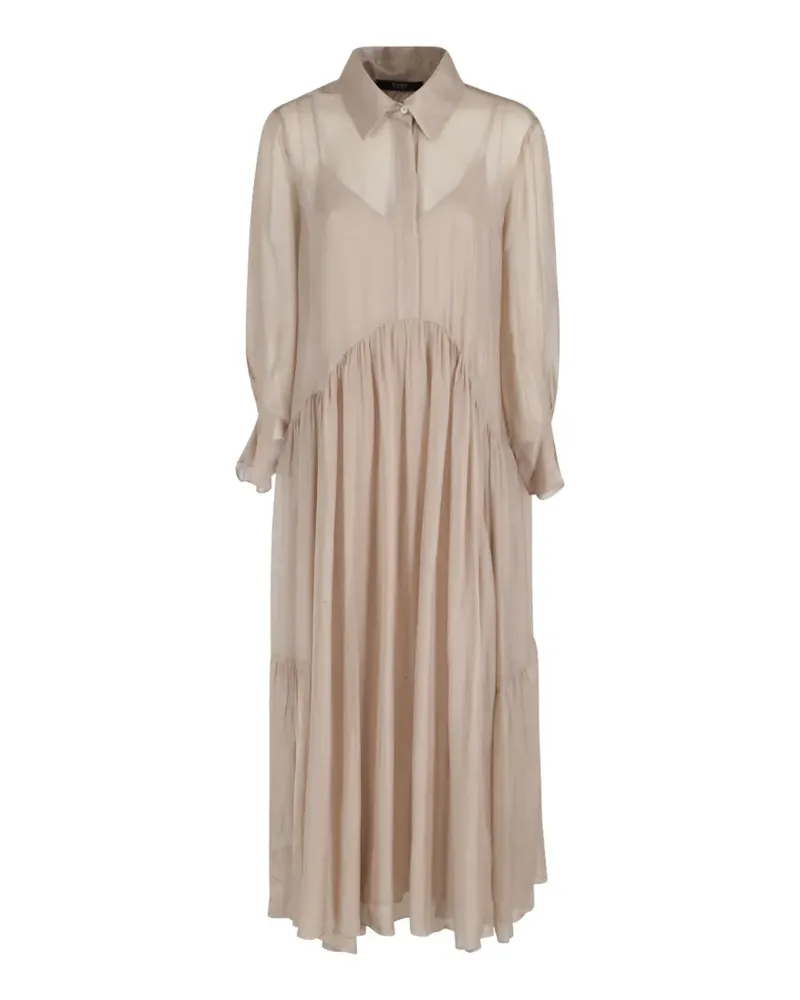Seventy long-sleeve maxi dress - Nude Nude
