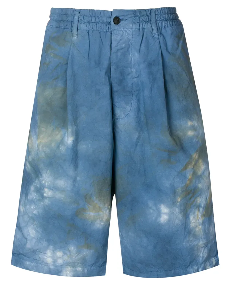 PAURA Bermudas mit Batikmuster - Blau Blau