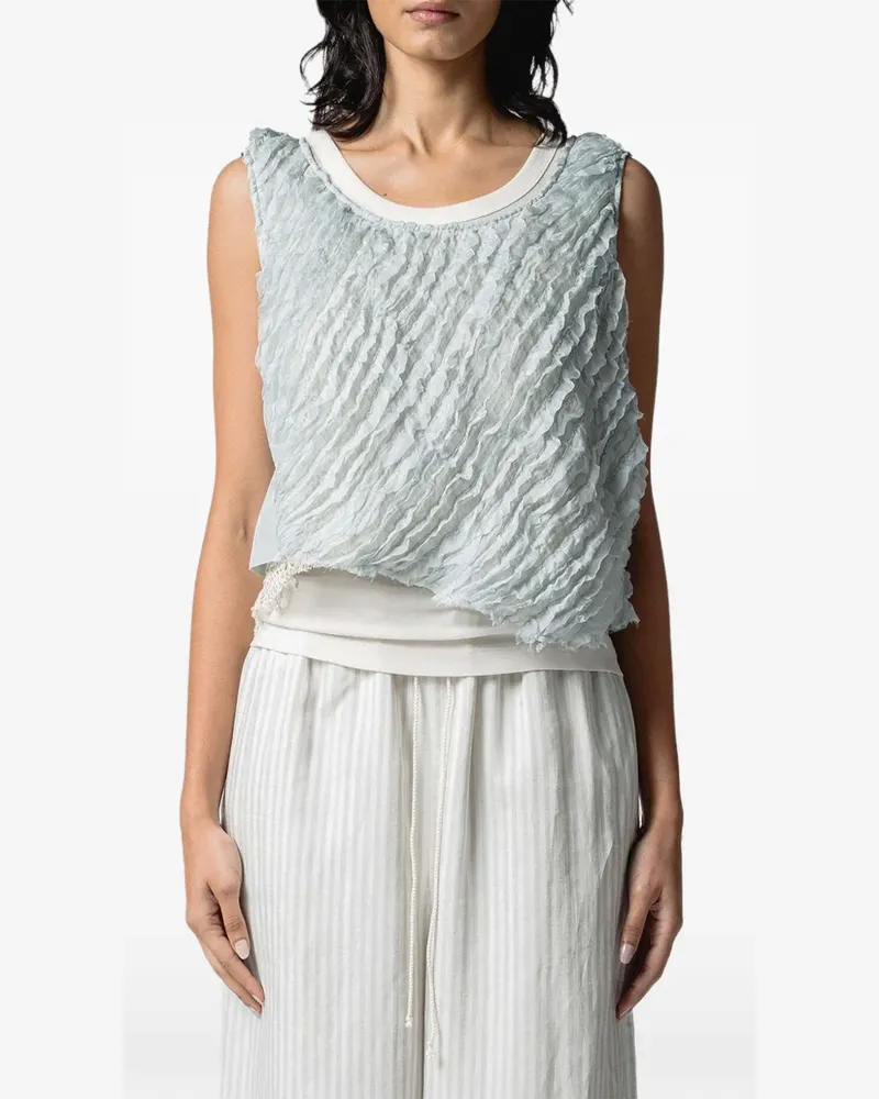 Muller of Yoshiokubo Bluse mit Rüschen - Blau Blau