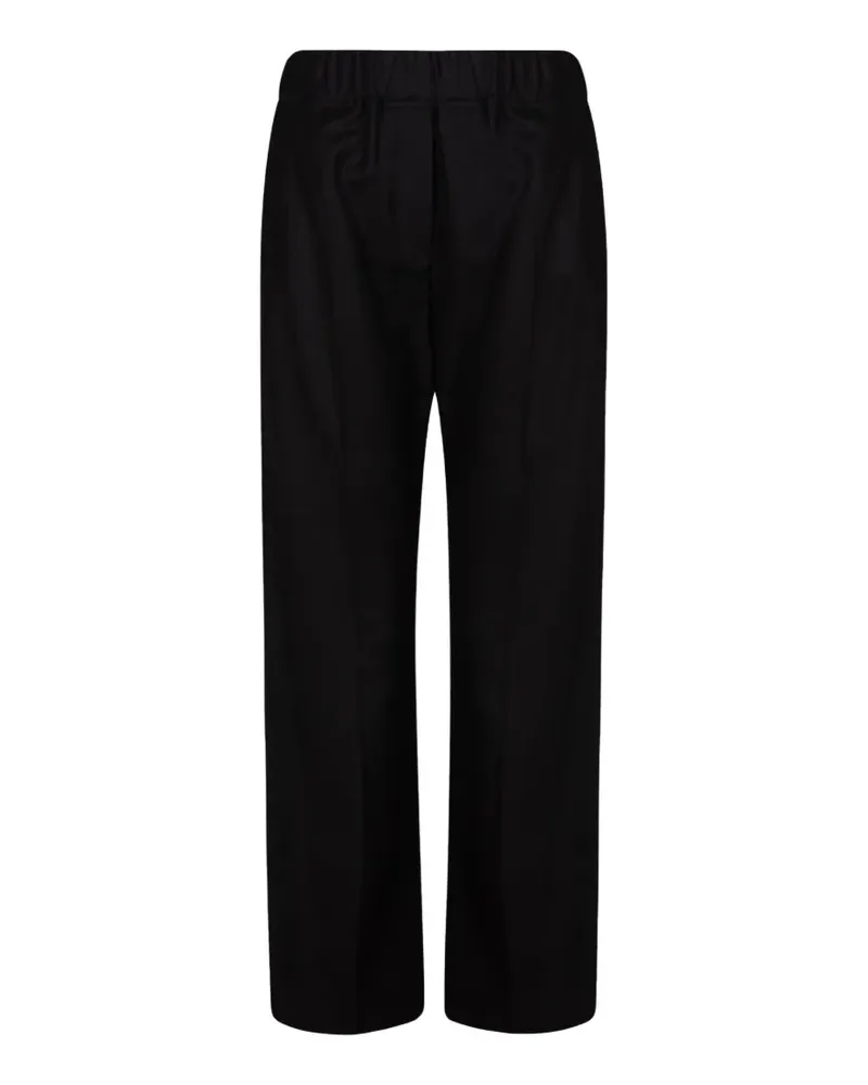 Max Mara elasticated pressed-crease trousers - Schwarz Schwarz
