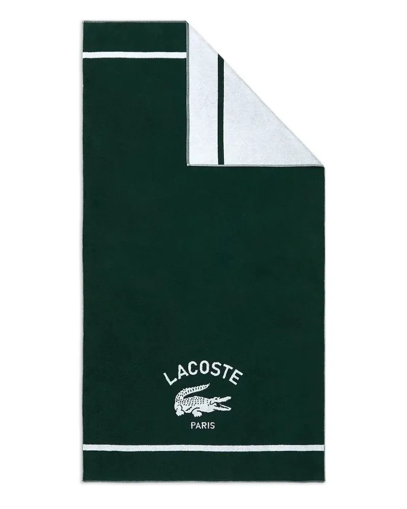 Lacoste Strandtuch mit Kroko-Optik - Grün Grün