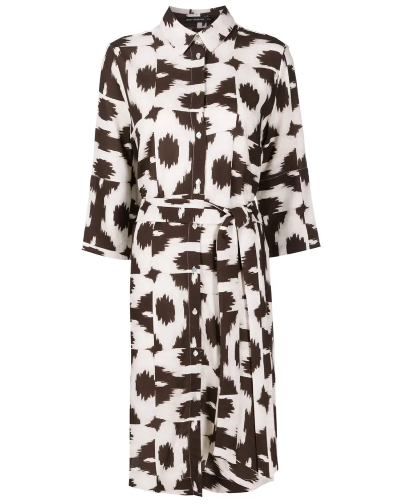 Lenny Niemeyer Hemdkleid mit grafischem Print - Schwarz Schwarz