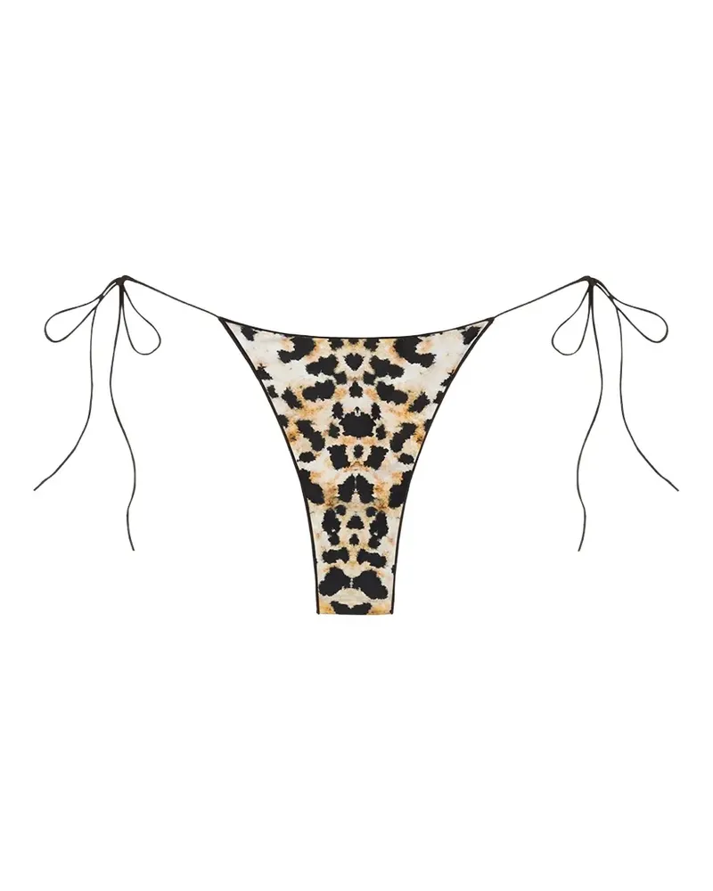 TROPIC of C tie-side animal-print bottoms - Nude Nude