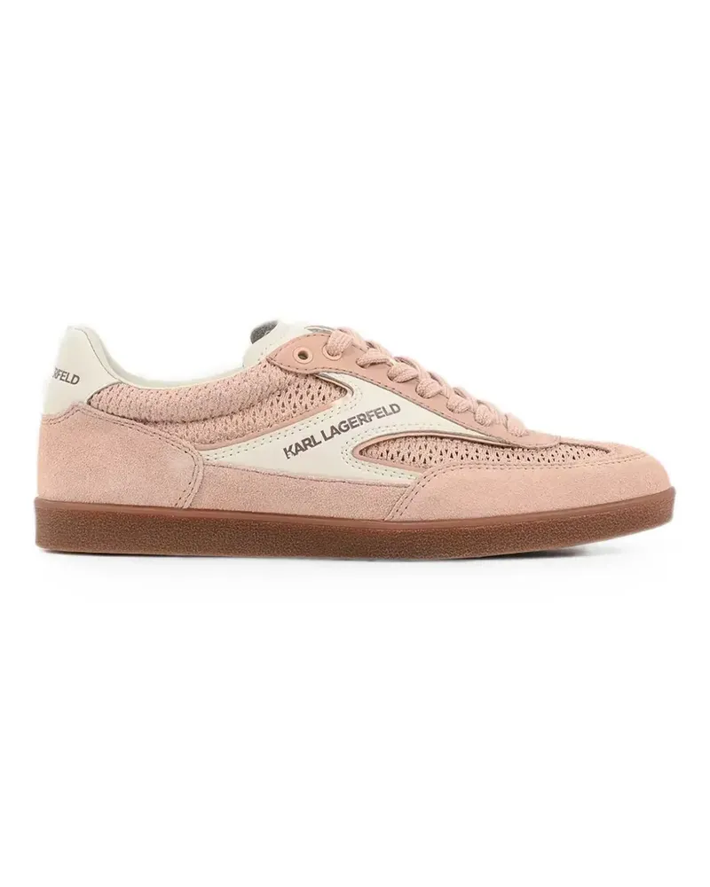 Karl Lagerfeld perforated panelled sneakers - Rosa Rosa