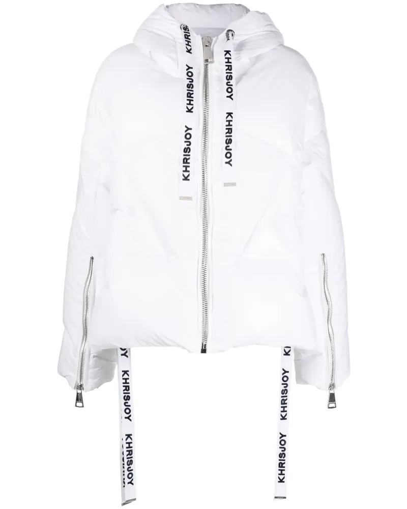 KHRISJOY Gefütterte Khris Iconic Jacke - Weiß Weiß