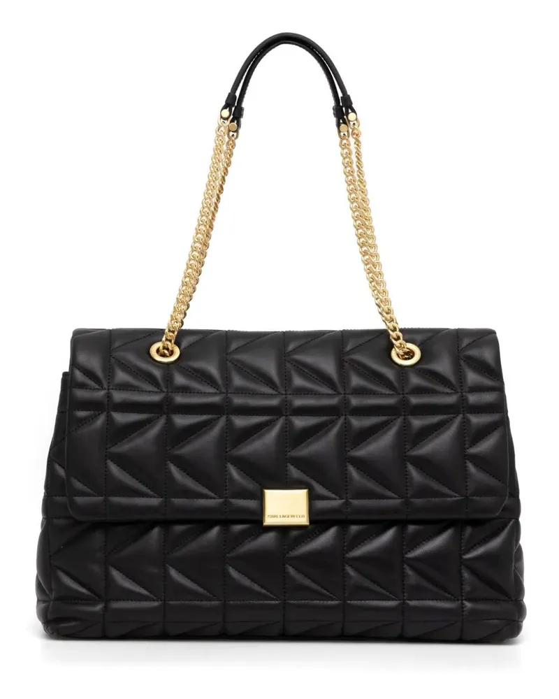 Karl Lagerfeld Große K/Kuilt Tote Bag - Schwarz Schwarz