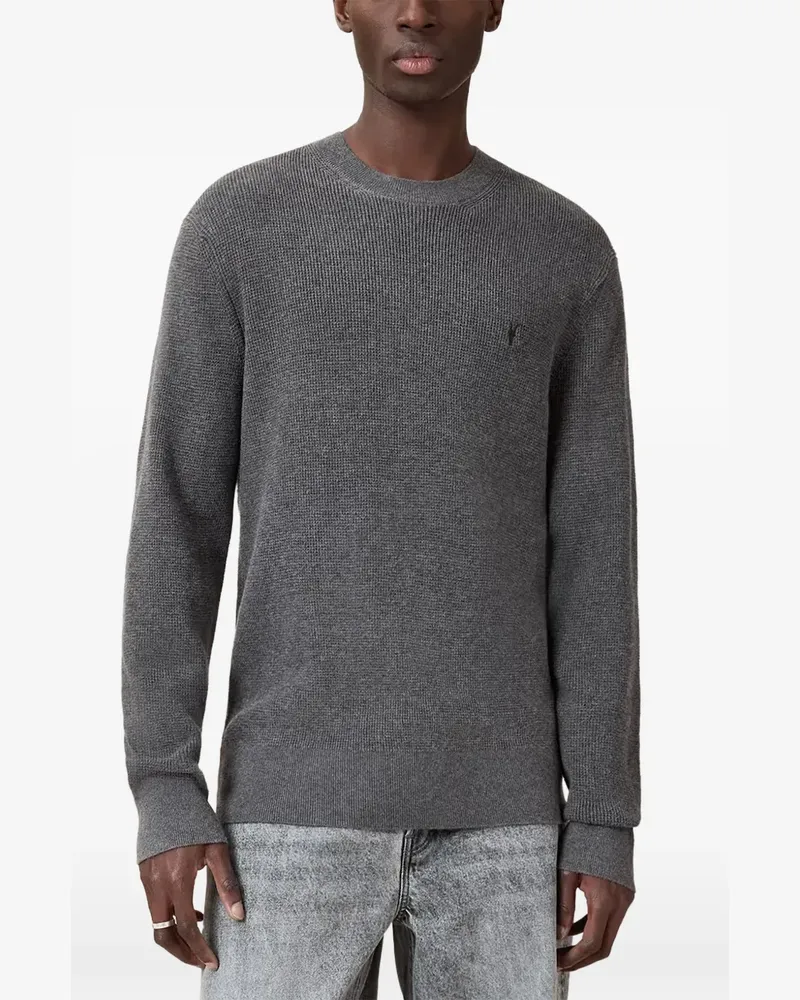 AllSaints Pullover mit Waffelstrick-Muster - Grau Grau