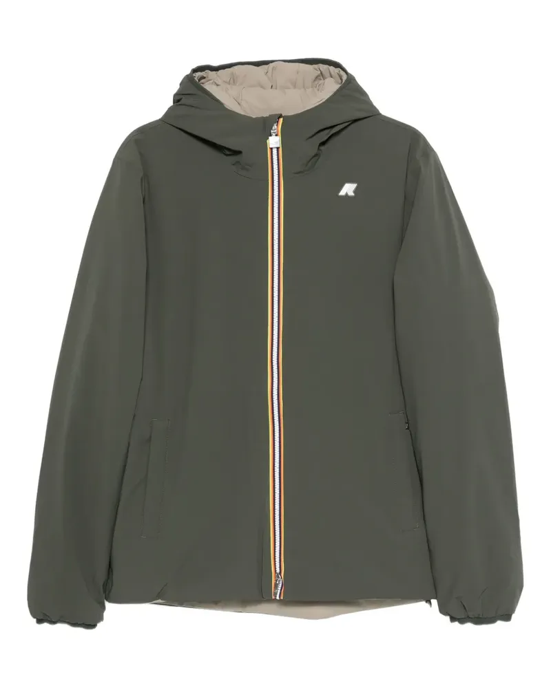 K-Way Wendbare Kapuzenjacke - Grün Grün