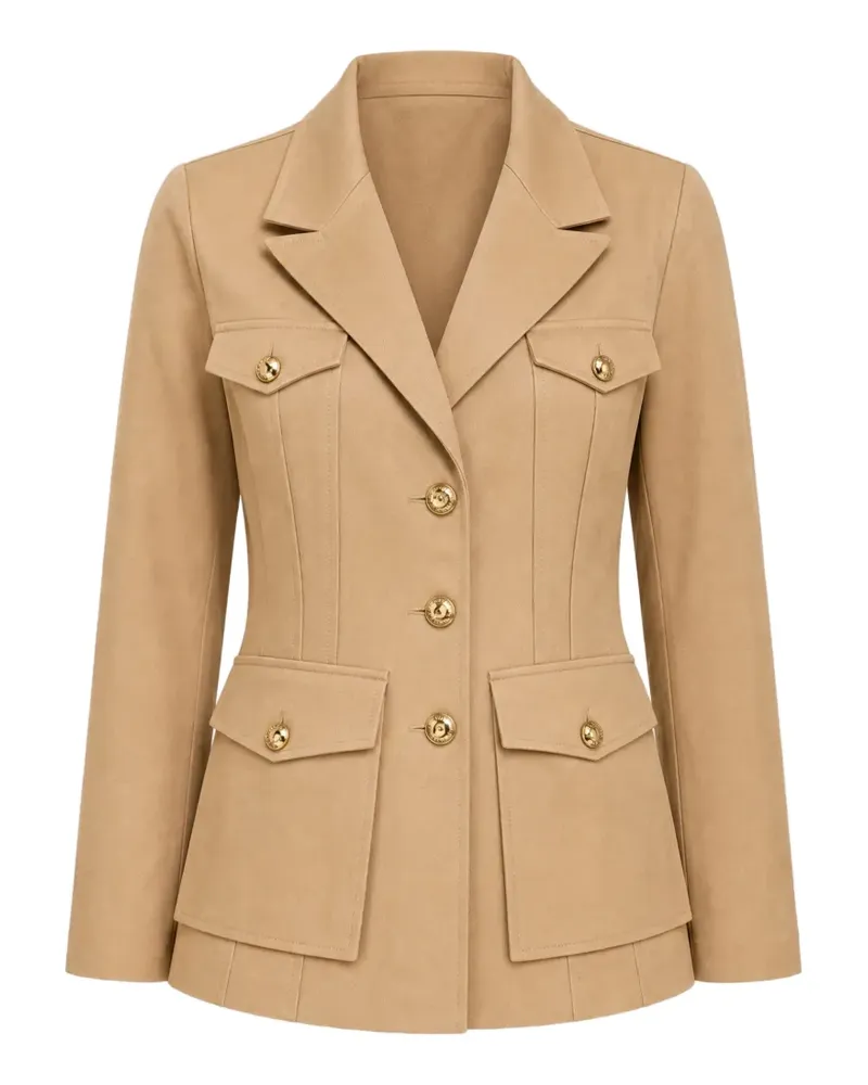 Elisabetta Franchi Einreihige Jacke - Nude Nude