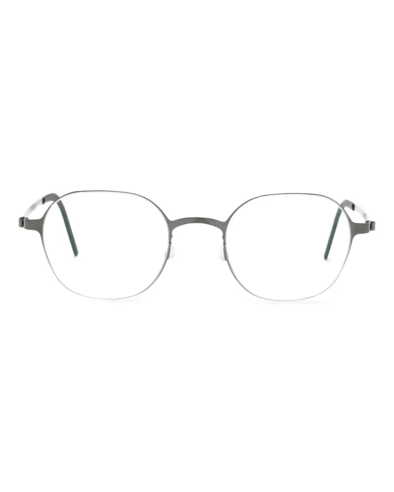 Lindberg Brille mit rundem Gestell - Grau Grau