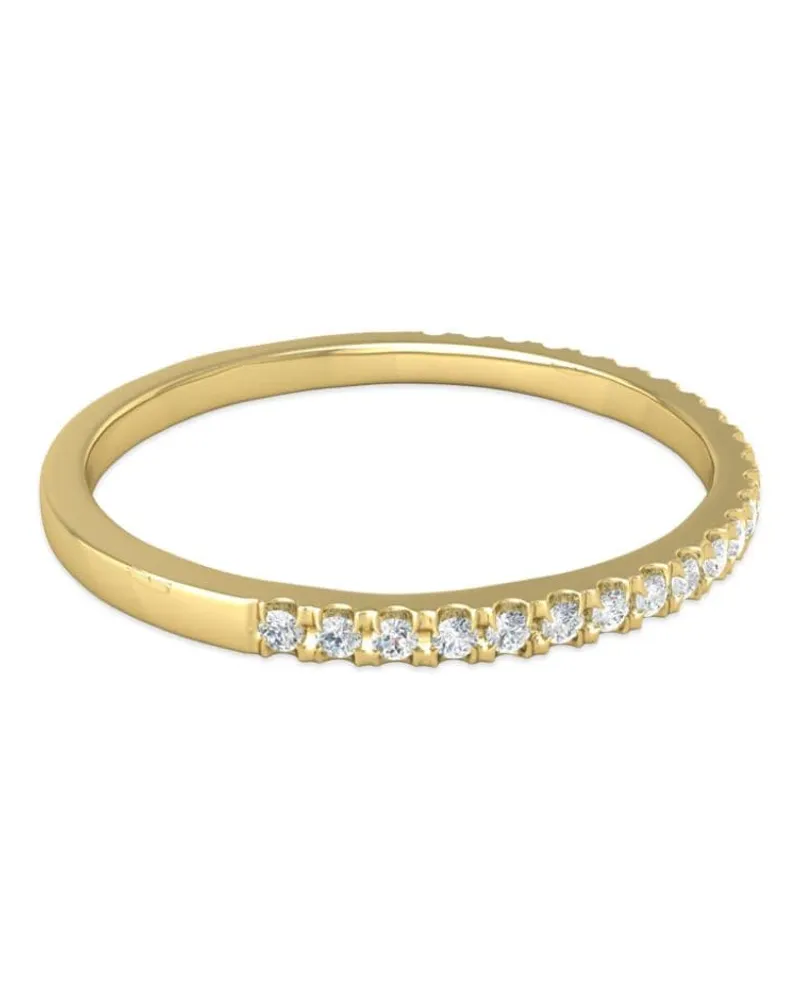 VEYNOU 18kt recycelter Mara Gelbgoldring mit Diamant Gold