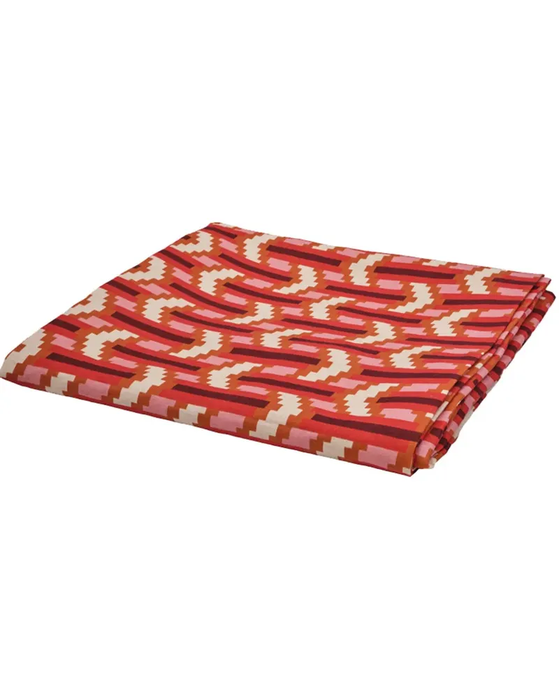 CABANA Chevron Tischdecke mit geometrischem Muster - Rot Rot