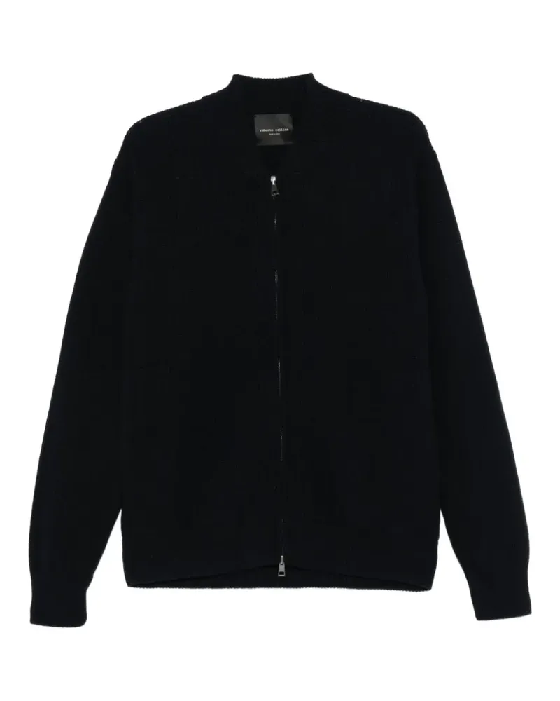 Roberto Collina Cardigan aus Merinowolle - Blau Blau