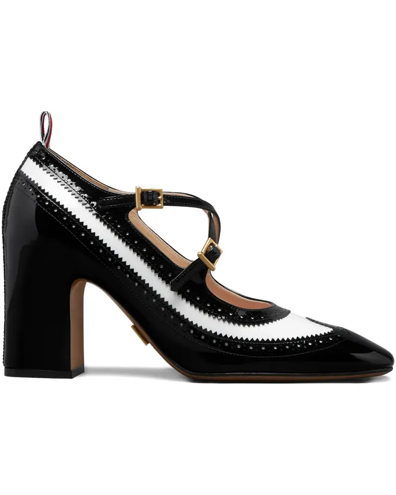 Thom Browne Pumps mit überkreuzten Riemen 75mm - Schwarz Schwarz