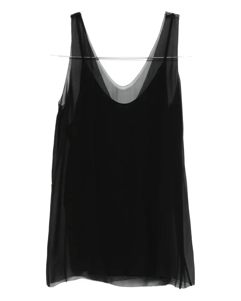 Totême V-neck slip top - Schwarz Schwarz