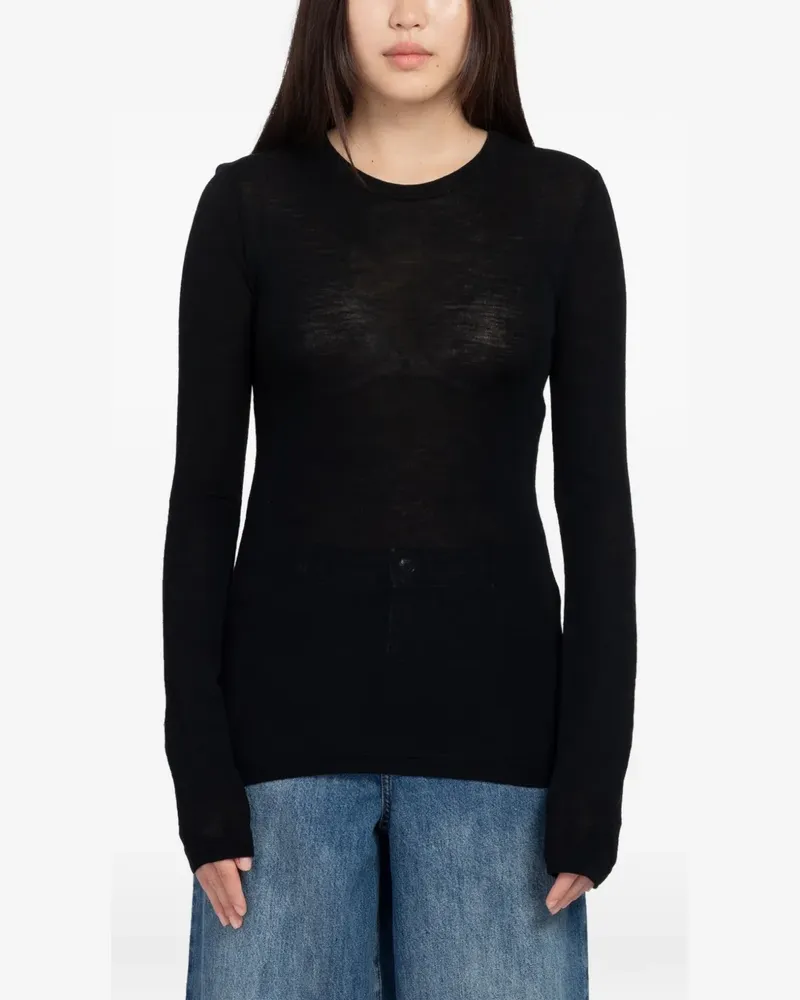 Minimum Natashas sweater - Schwarz Schwarz