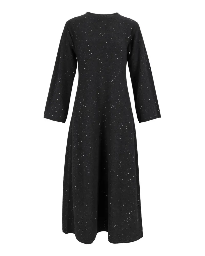 Antonelli Firenze Langärmeliges Kleid mit Pailletten - Grau Grau