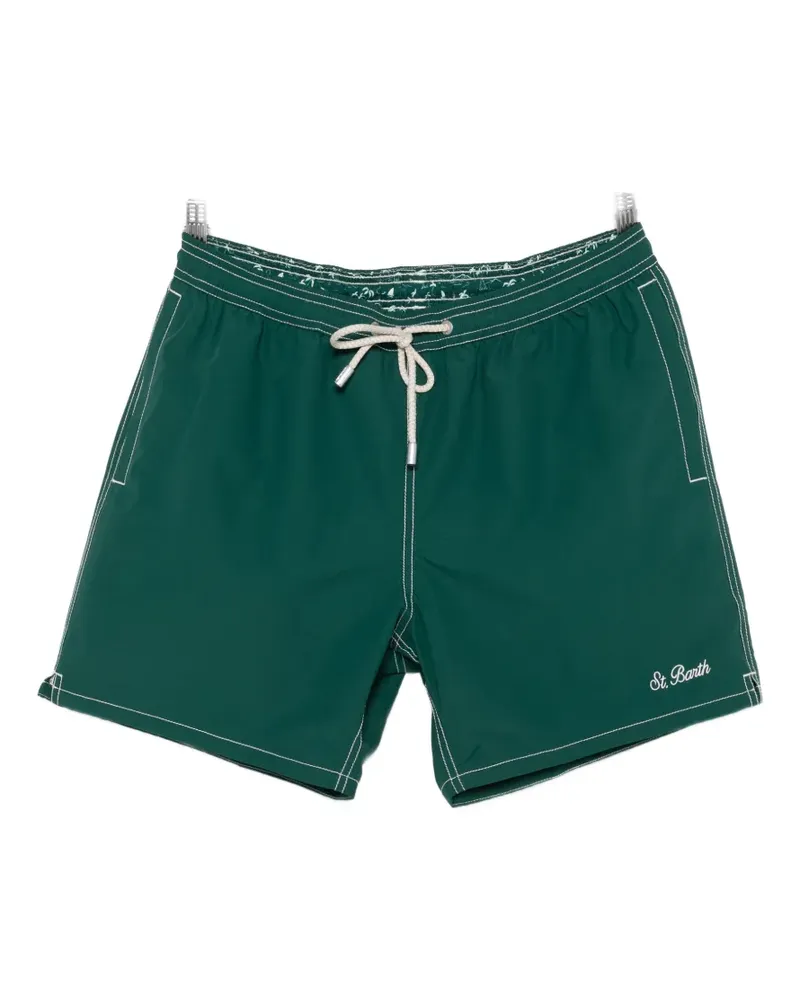 MC2 Saint Barth stitching swim shorts - Grün Grün