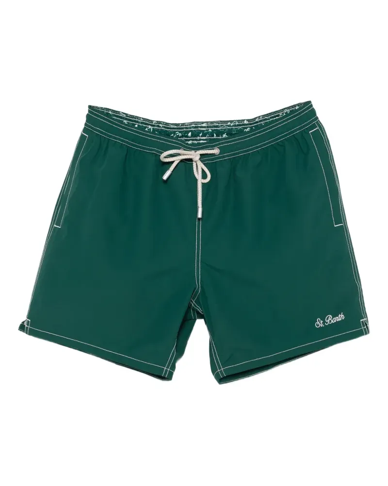 MC2 Saint Barth Badeshorts mit Ziernähten - Grün Grün