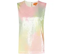 Top mit Pailletten - Orange