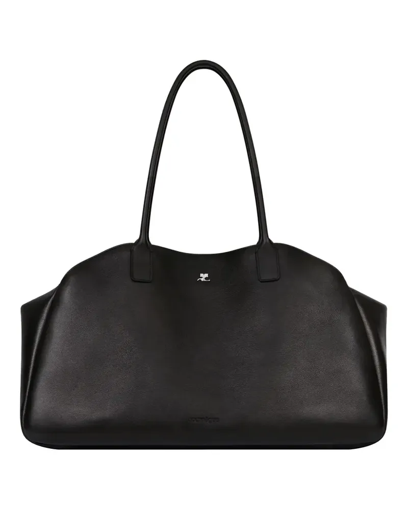 Courrèges strip shoulder bag - Schwarz Schwarz