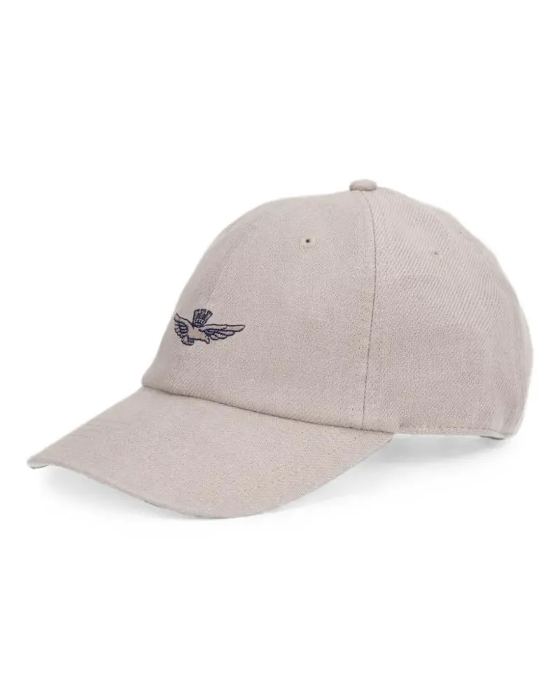 Aeronautica Militare logo-embroidered baseball cap - Nude Nude