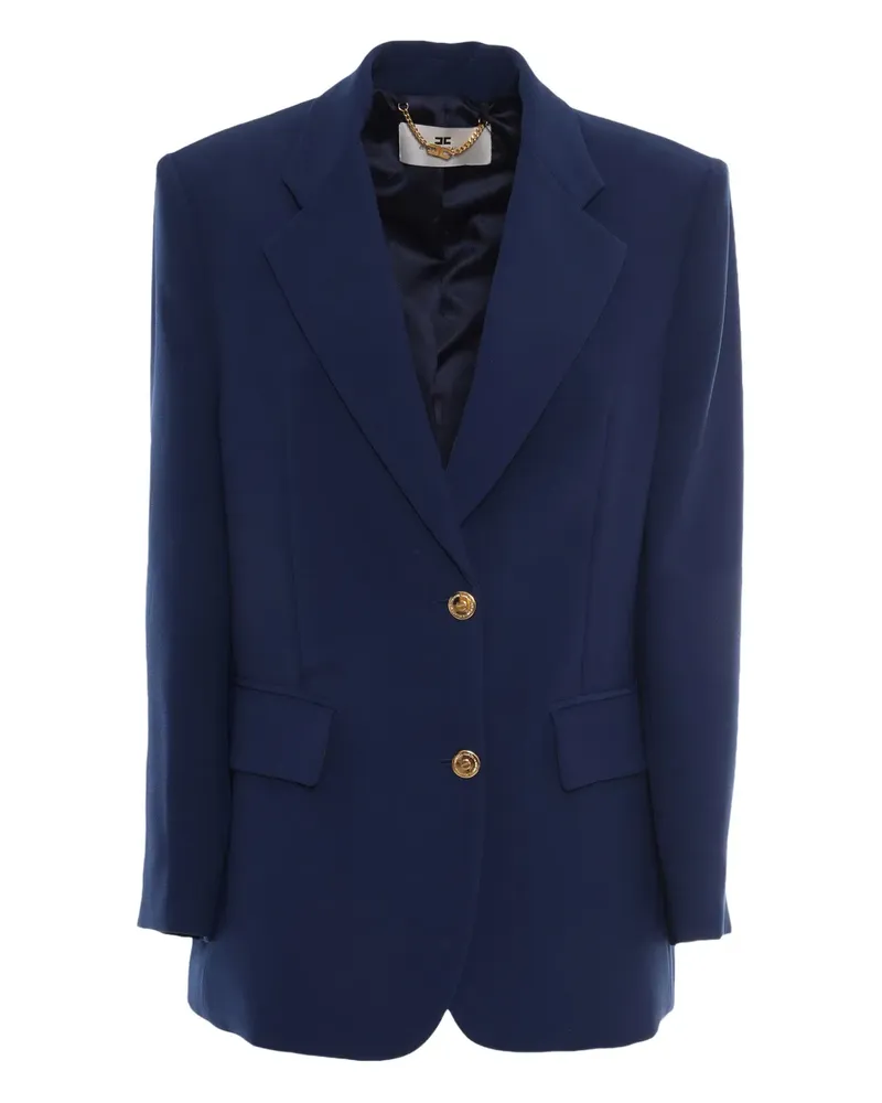 Elisabetta Franchi Sakko mit Knopfverschluss - Blau Blau