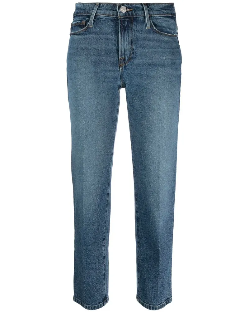 Frame Denim Gerade Cropped-Jeans - Blau Blau