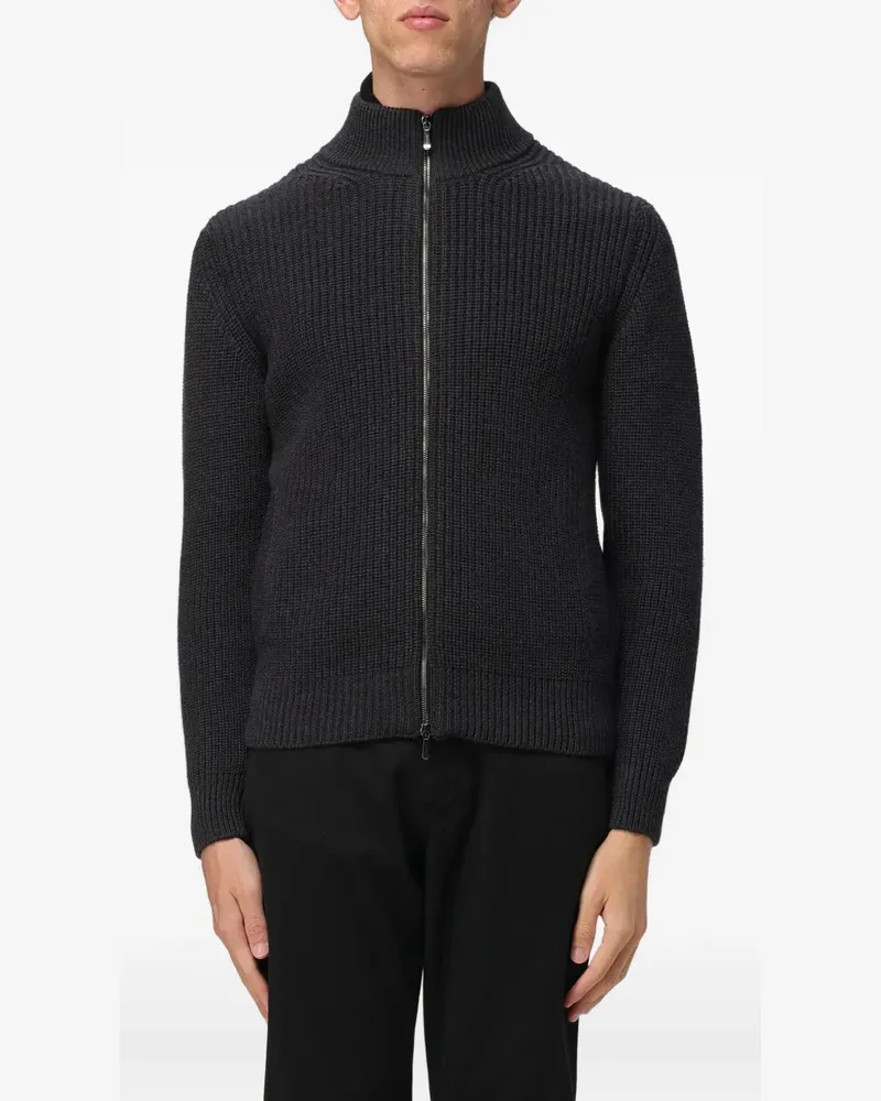 Drumohr  Cardigan mit Reißverschluss - Grau Grau