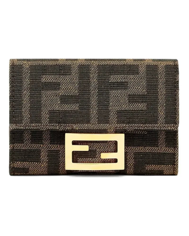 Fendi Portemonnaie mit Monogramm-Jacquard - Braun Braun