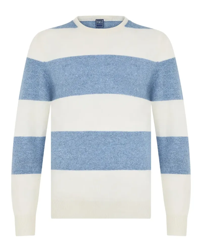 Fedeli striped long-sleeve sweater - Blau Blau