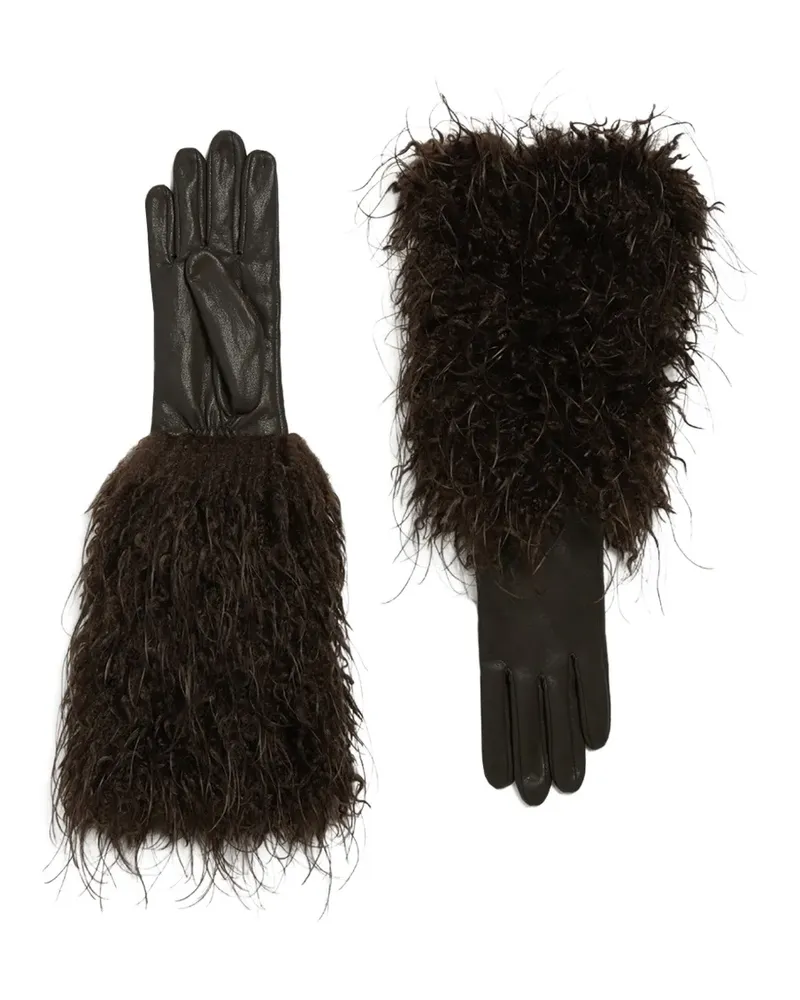 APPARIS Robi Mongolian Handschuhe aus Faux Fur - Braun Braun