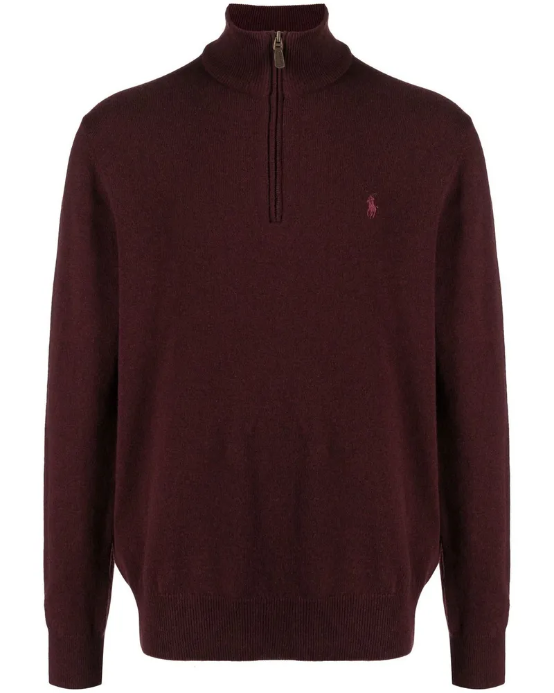 Ralph Lauren Pullover mit Stehkragen - Rot Rot