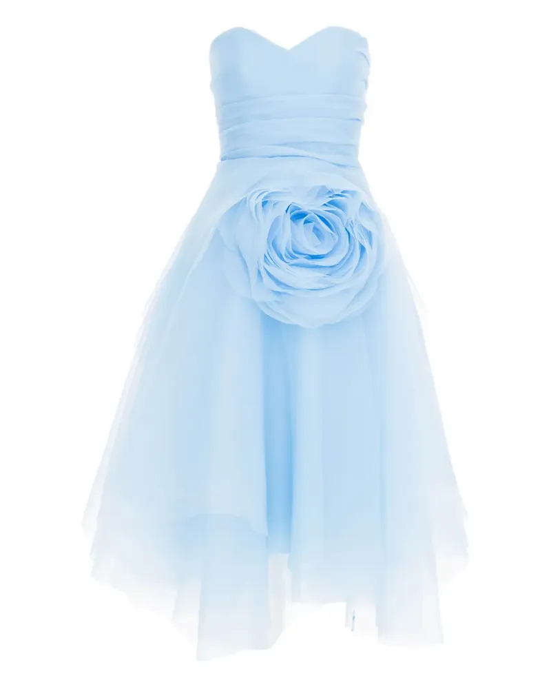 Ana Radu Maxikleid mit Blumenapplikation - Blau Blau