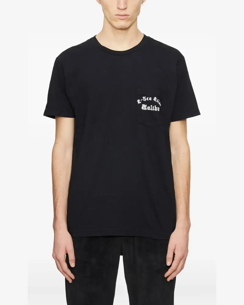 Local Authority pocket-graphic T-shirt - Schwarz Schwarz