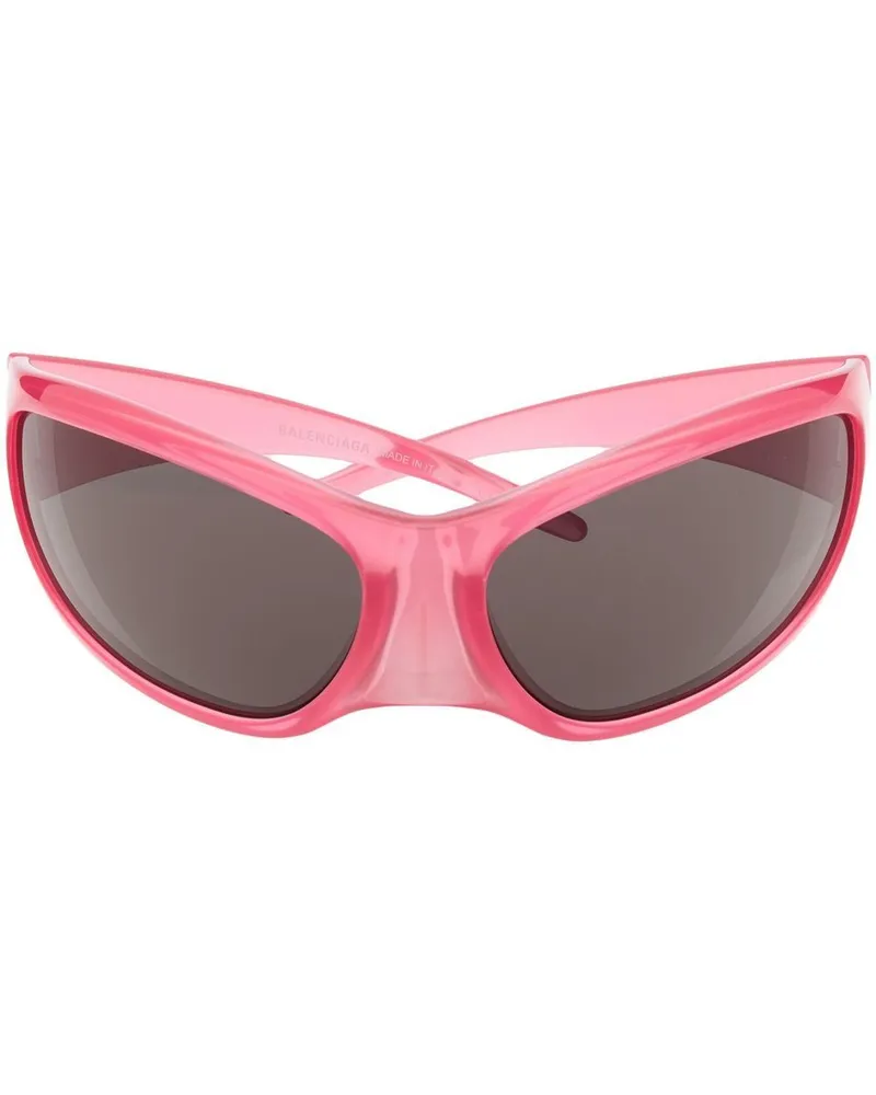 Balenciaga Skin XXL Cat-Eye-Sonnenbrille - Rosa Rosa