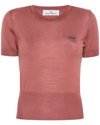 Vivienne Westwood Pullover mit Bea Orb-Stickerei Rosa